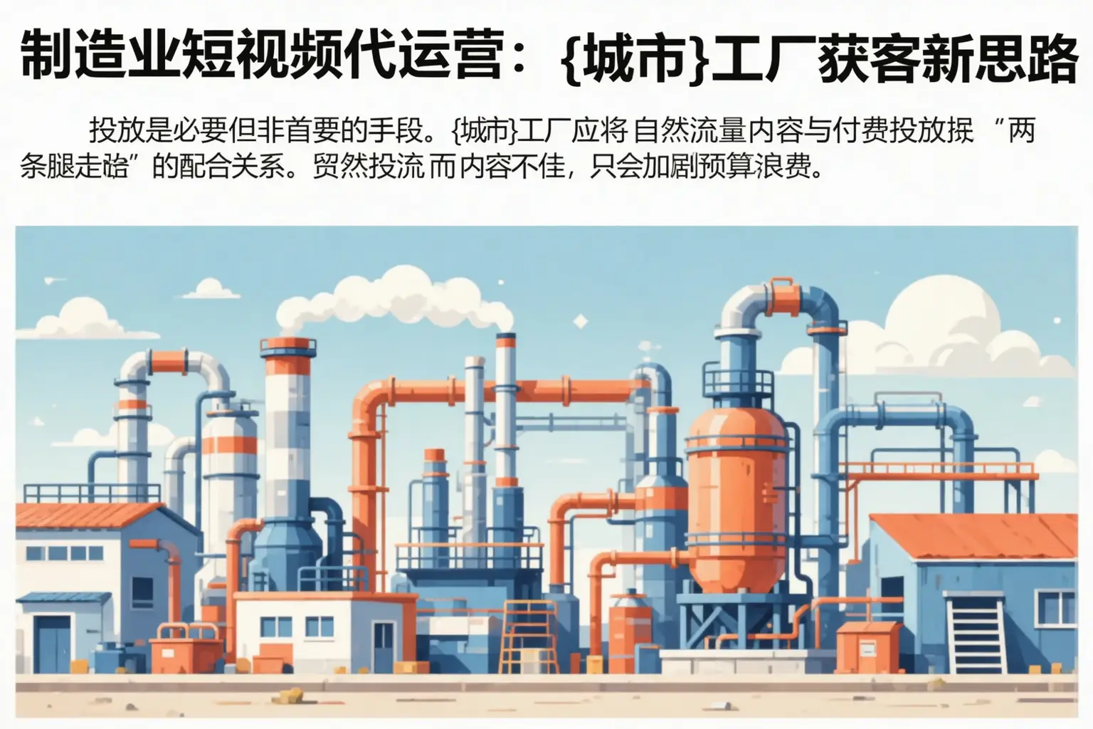 制造业短视频代运营：铁西工厂获客新思路